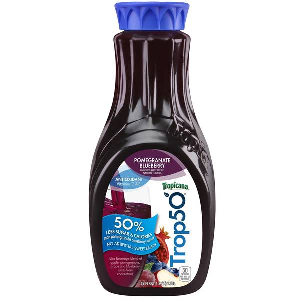 Tropicana 50 Pomegranate Blueberry Image Of Tropicana 50 Pomegranate Blueberry SKU: 129452