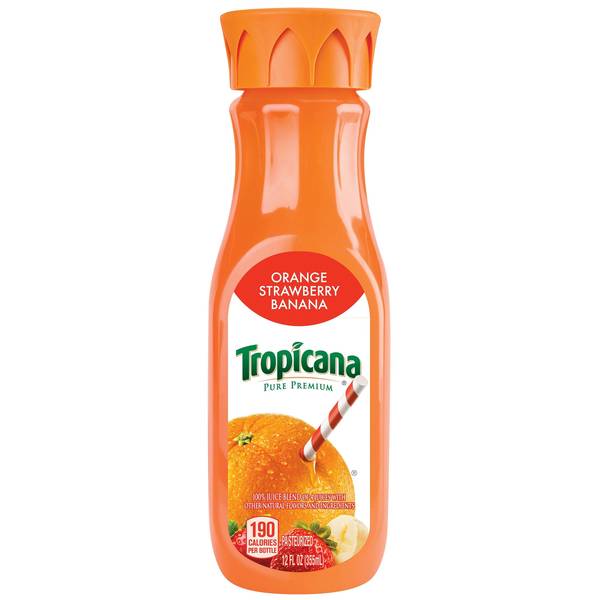 Tropicana Pure Premium Orange Strawberry Banana Image Of Tropicana Pure Premium Orange Strawberry Banana SKU: 135435