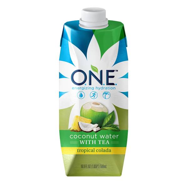 O.N.E. Coconut Water With Tea Tropical Colada Image Of O.N.E. Coconut Water With Tea Tropical Colada SKU: 148168