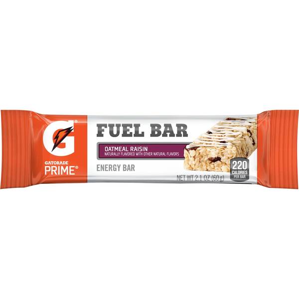 Gatorade Prime Fuel Bar Oatmeal Raisin Image Of Gatorade Prime Fuel Bar Oatmeal Raisin SKU: 154397