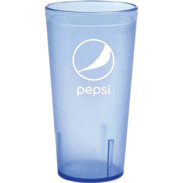 Ice Blue Globe Plastic Tumbler Image Of Ice Blue Globe Plastic Tumbler SKU: 16274
