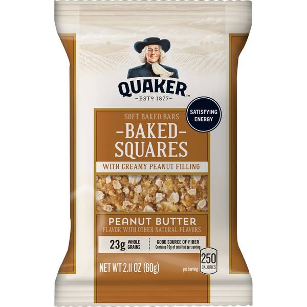 Quaker Breakfast Squares Peanut Butter Image Of Quaker Breakfast Squares Peanut Butter SKU: 162916