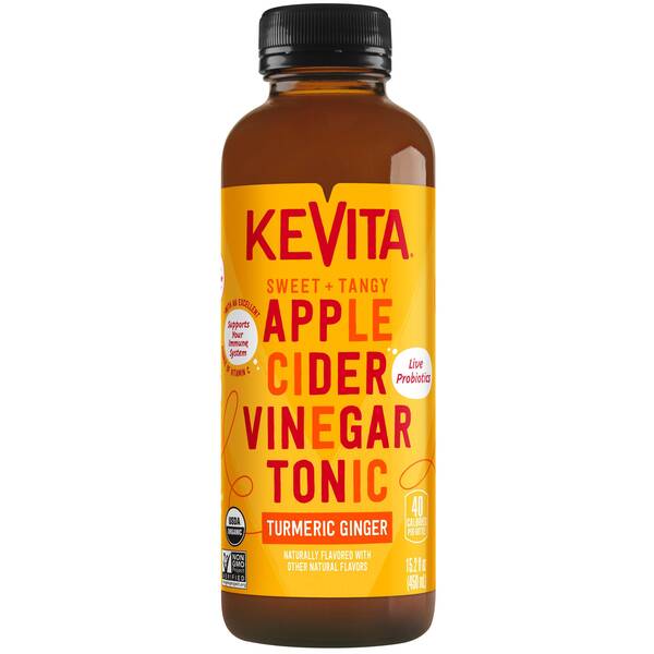 KeVita Apple Cider Vinegar Tonic Turmeric Ginger Image Of KeVita Apple Cider Vinegar Tonic Turmeric Ginger SKU: 167562