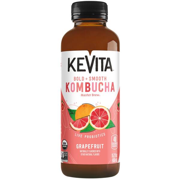 KeVita Master Brew Kombucha Grapefruit Image Of KeVita Master Brew Kombucha Grapefruit SKU: 167566