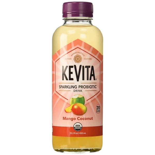 KeVita Sparkling Probiotic Mango Coconut Image Of KeVita Sparkling Probiotic Mango Coconut SKU: 167575