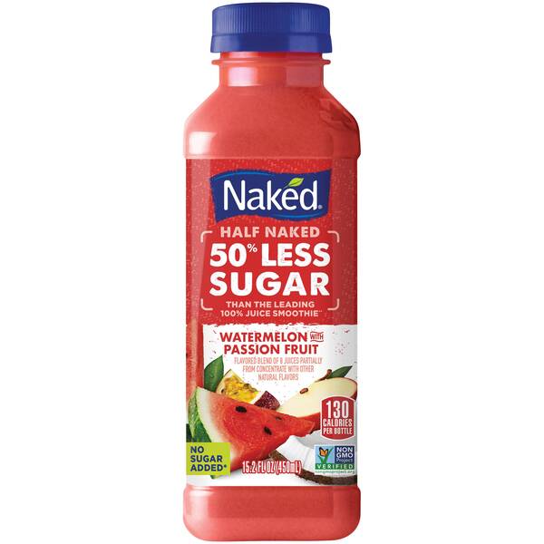 Naked Juice Half Naked Watermelon with Passion Fruit Image Of Naked Juice Half Naked Watermelon with Passion Fruit SKU: 169197