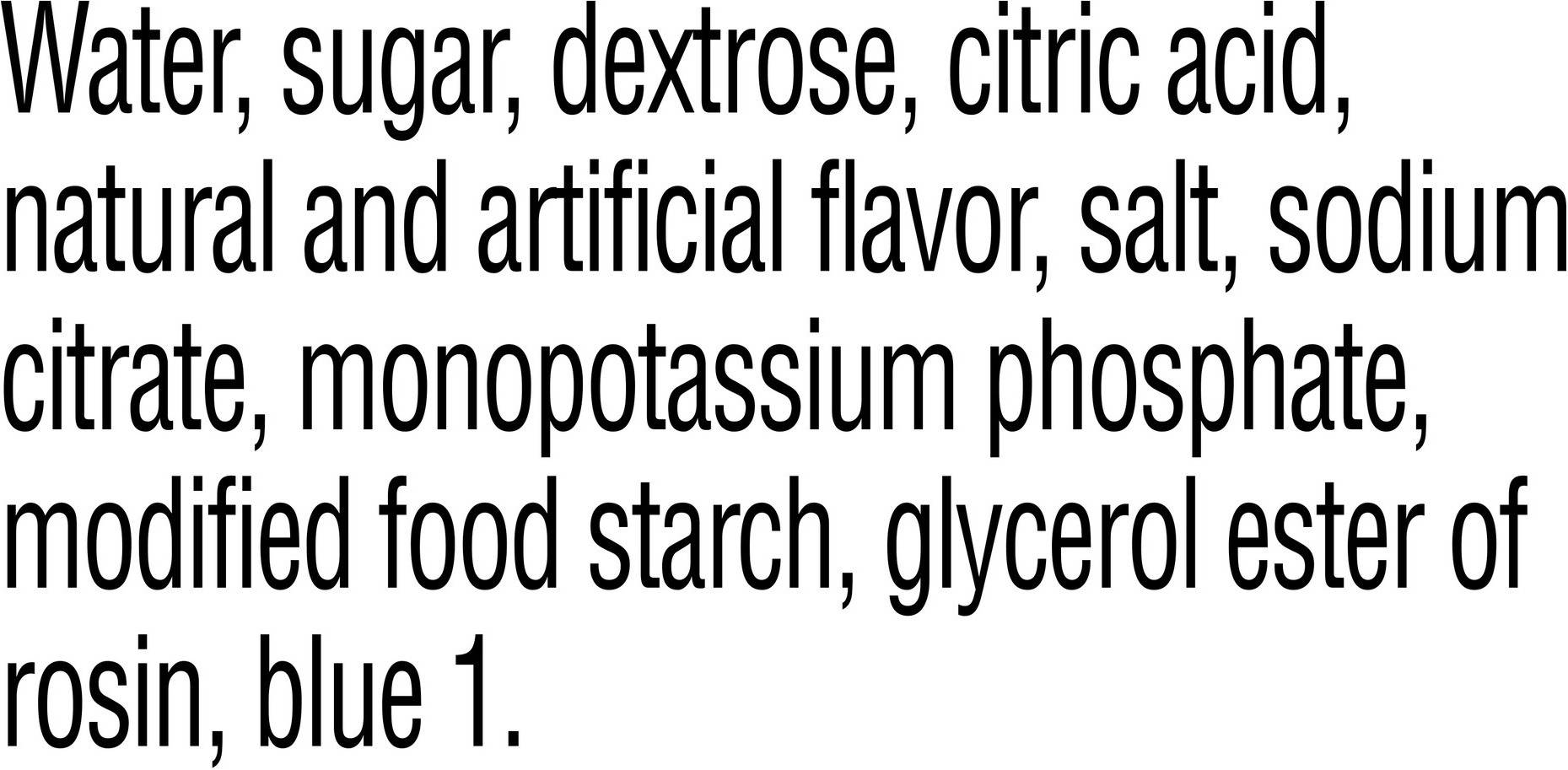 Image describing nutrition information for product Gatorade Cool Blue (PRP)