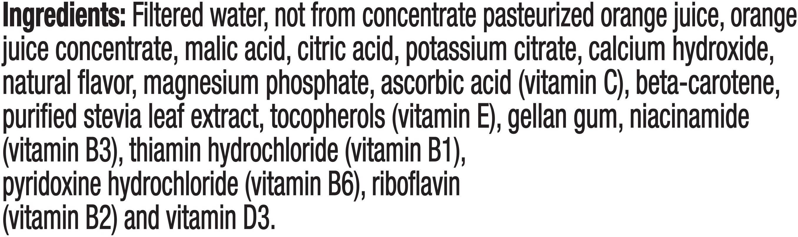 Image describing nutrition information for product Trop 50 Orange Juice with Calcium