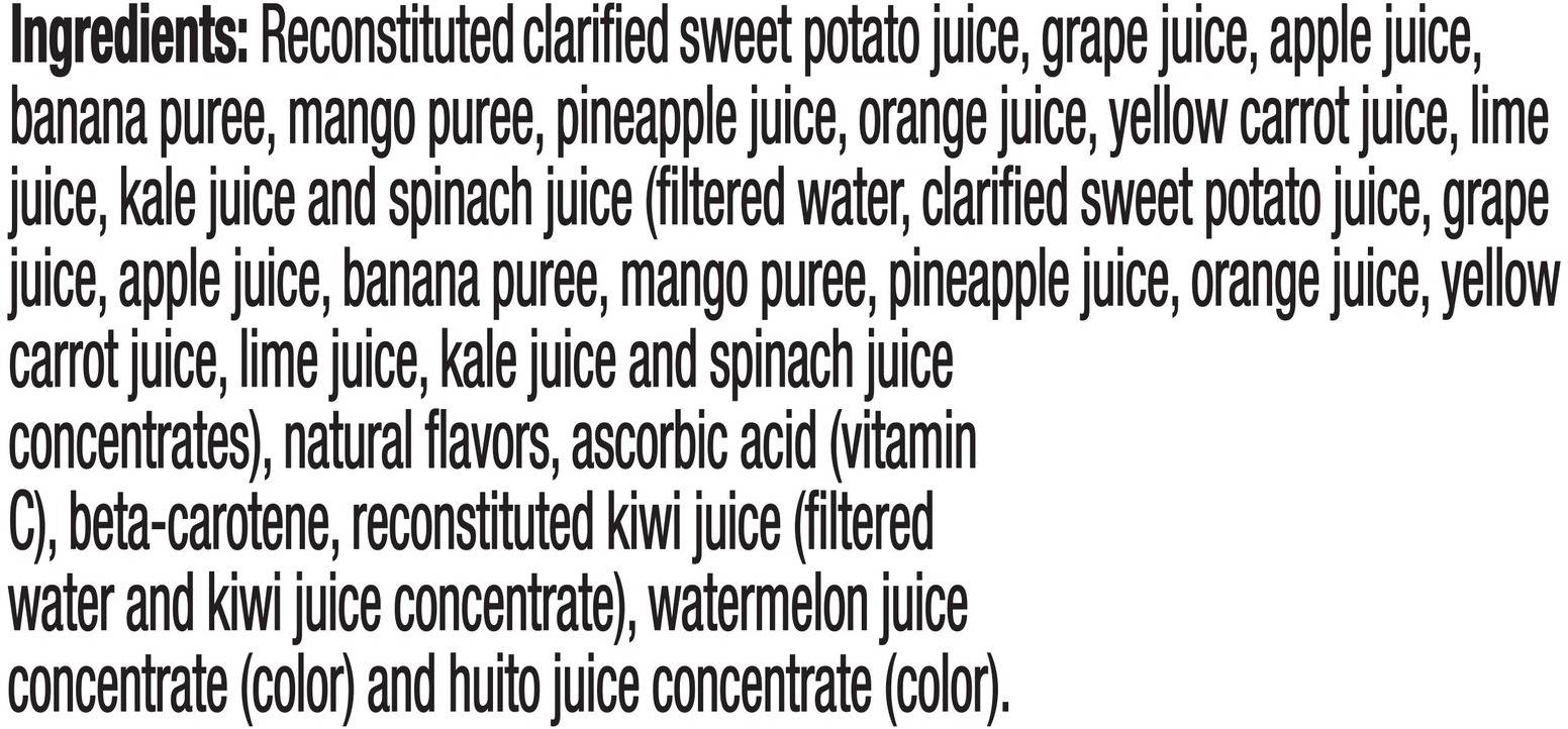 Image describing nutrition information for product Tropicana Farmstand Tropical Green